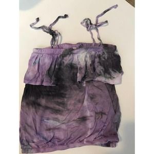 Young Fabulous & Broke girls tank top, tie-dyed purples size 8